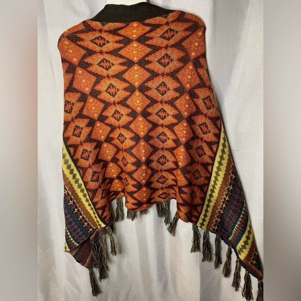 SIERRA FRINGE PONCHO. One size​​​​​​​​​​​​​​​​​​​​​​​​​​ - Picture 13 of 13